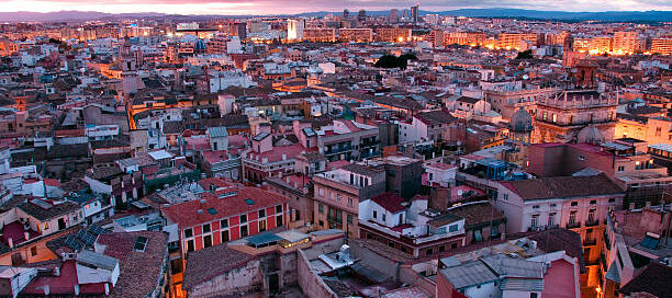 Sunset In Valencia From Miguelete.